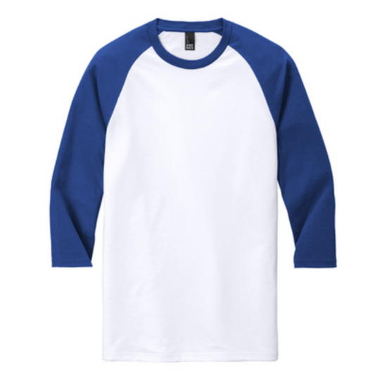 District Perfect Tri 3/4 Sleeve Raglan Tee